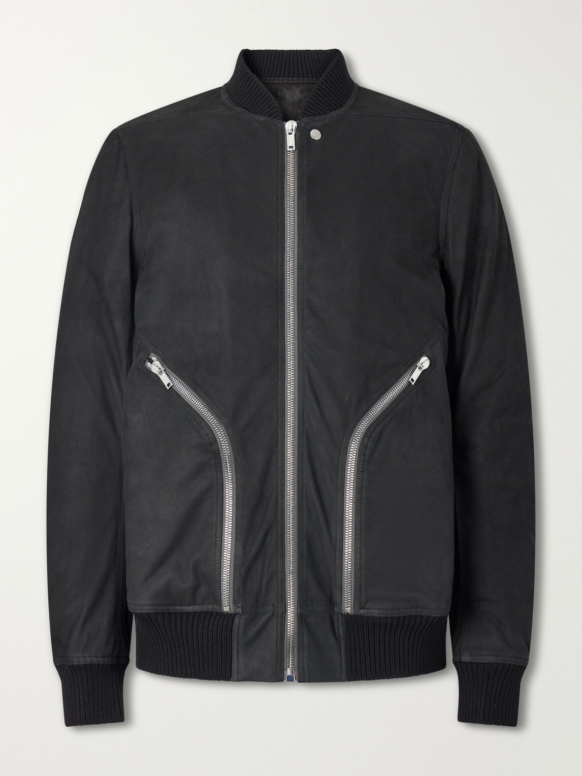 Rick Owens - Bauhaus Leather Zip-Up Flight Jacket - Black