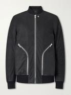 Rick Owens - Bauhaus Leather Zip-Up Flight Jacket - Black