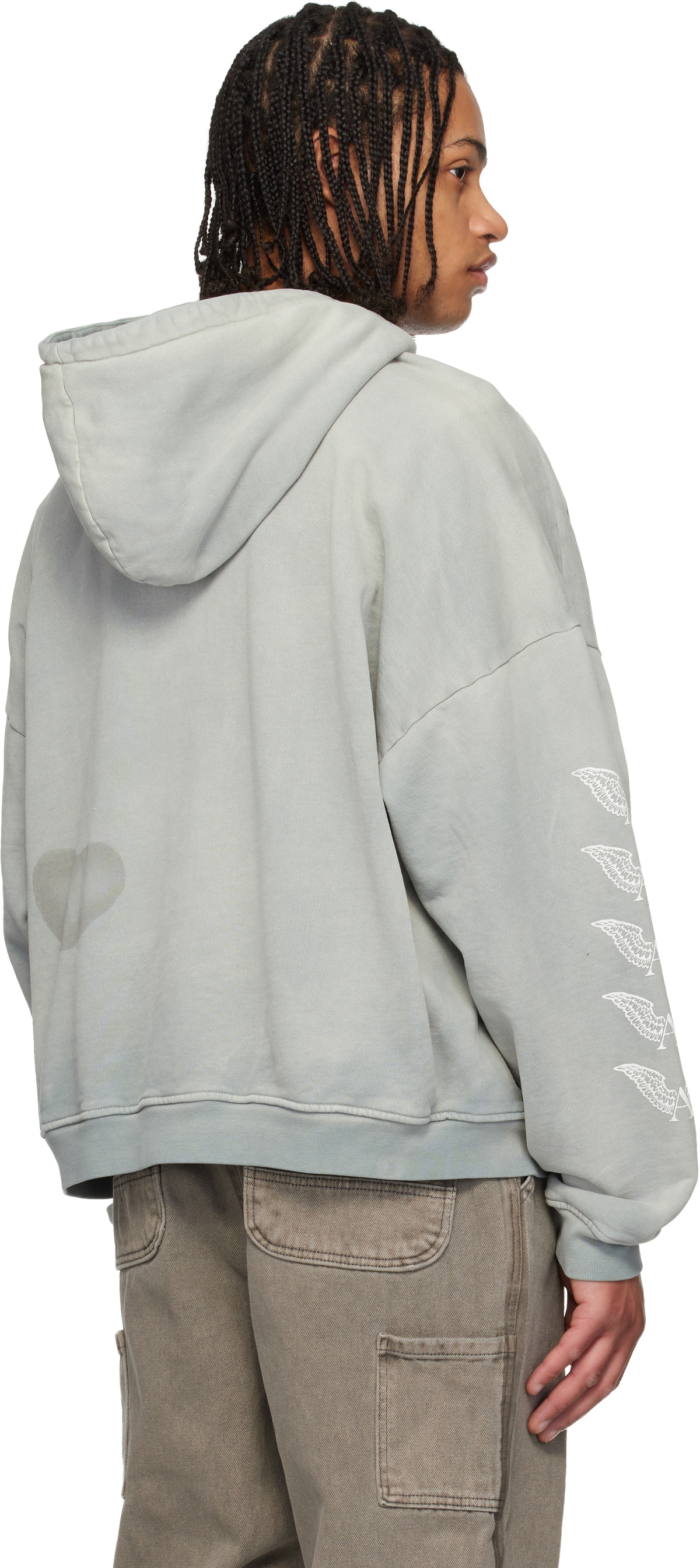 ALEXANDER DIGENOVA Gray Logo Hoodie