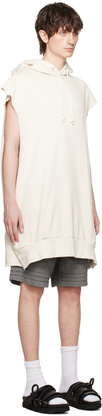 Undercoverism Off-White Raw Edge Hoodie