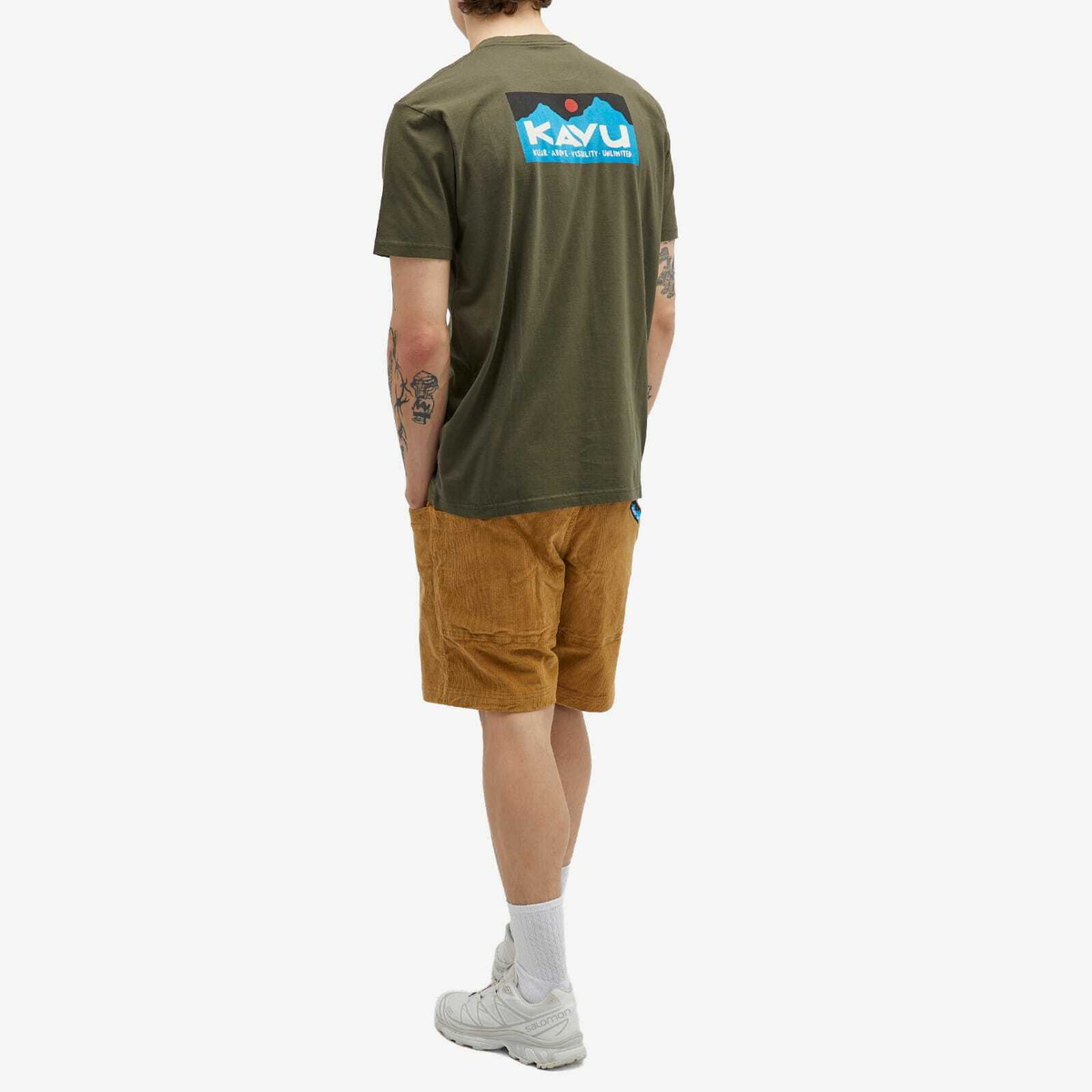 KAVU Men's Klear Above Etch Art T-Shirt in Leaf
