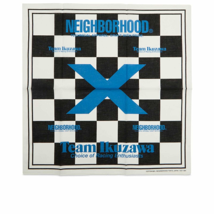 Photo: Team Ikuzawa Men's x Neighborhood Bandana in Black/White 