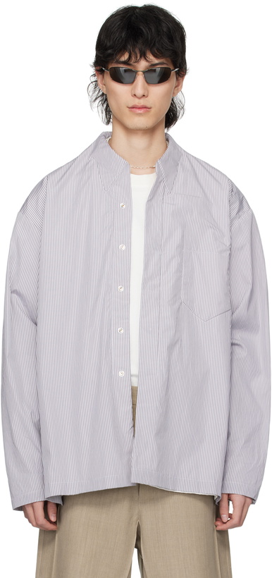 Photo: Karmuel Young Gray Molded Shirt