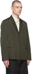 AMOMENTO Khaki Tailored Technical Blazer