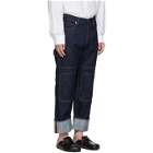 JW Anderson Indigo Patched Jeans