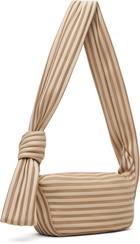 ISSEY MIYAKE Beige Linear Knit 58 Bag