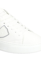 Philippe Model Temple Low Sneakers In White Leather