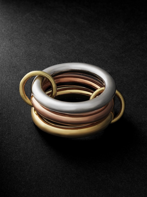 Photo: Spinelli Kilcollin - Mercury MX Silver, Rose and Yellow Gold Ring - Gold
