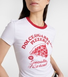 Dolce&Gabbana Printed cotton-blend jersey T-shirt