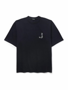 Jacquemus - Logo-Print Embroidered Cotton-Jersey T-Shirt - Blue