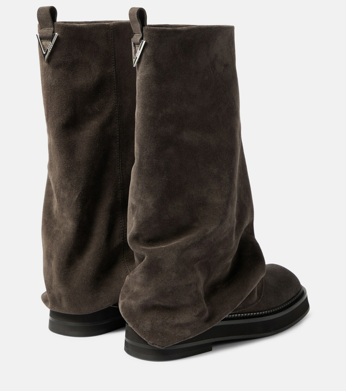 The Attico Robin suede combat boots The Attico