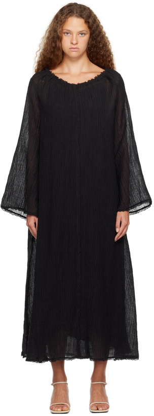 Photo: by Malene Birger Black Evilyn Midi Dress