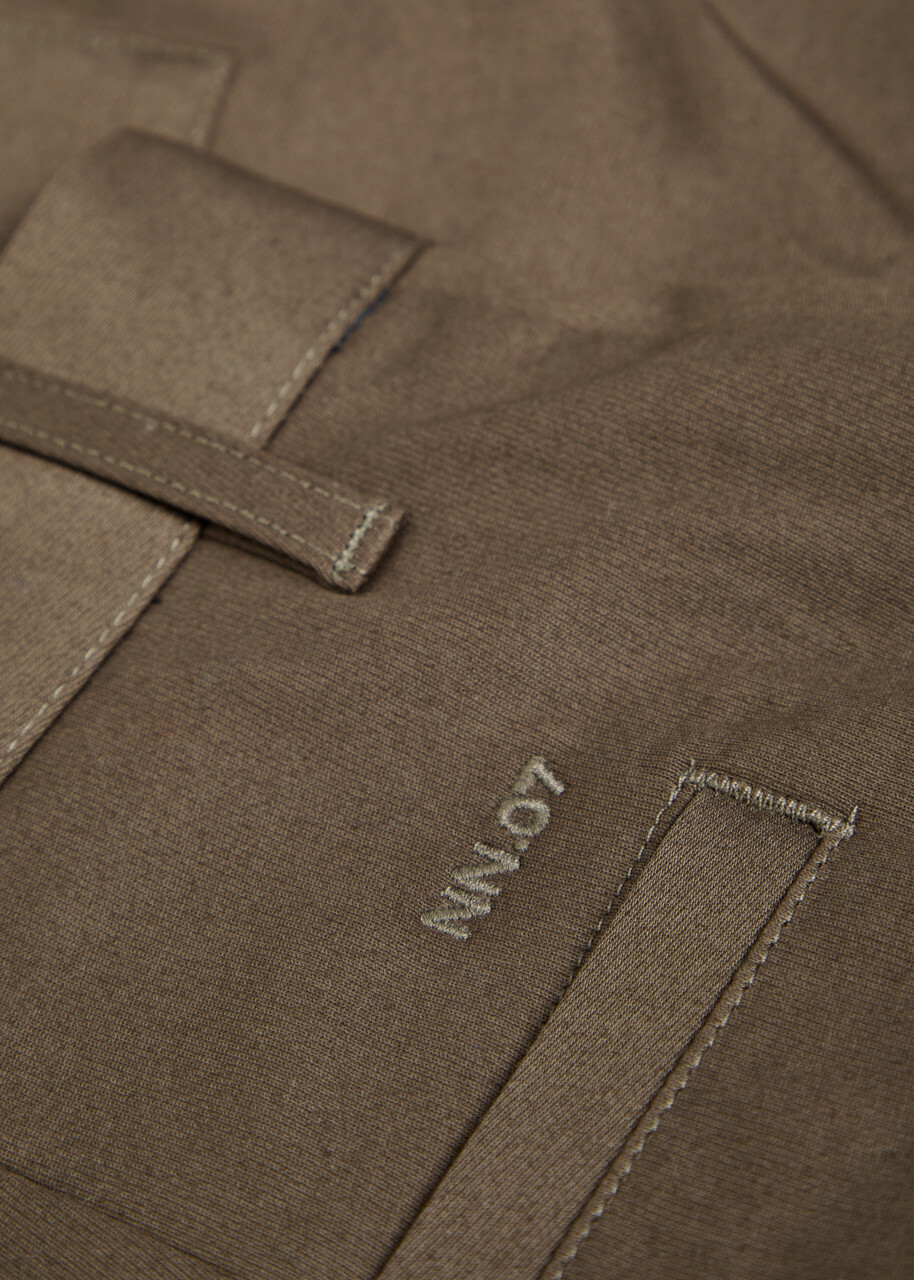 NN07 Mylo Stretch-cotton Cargo Trousers Bronze