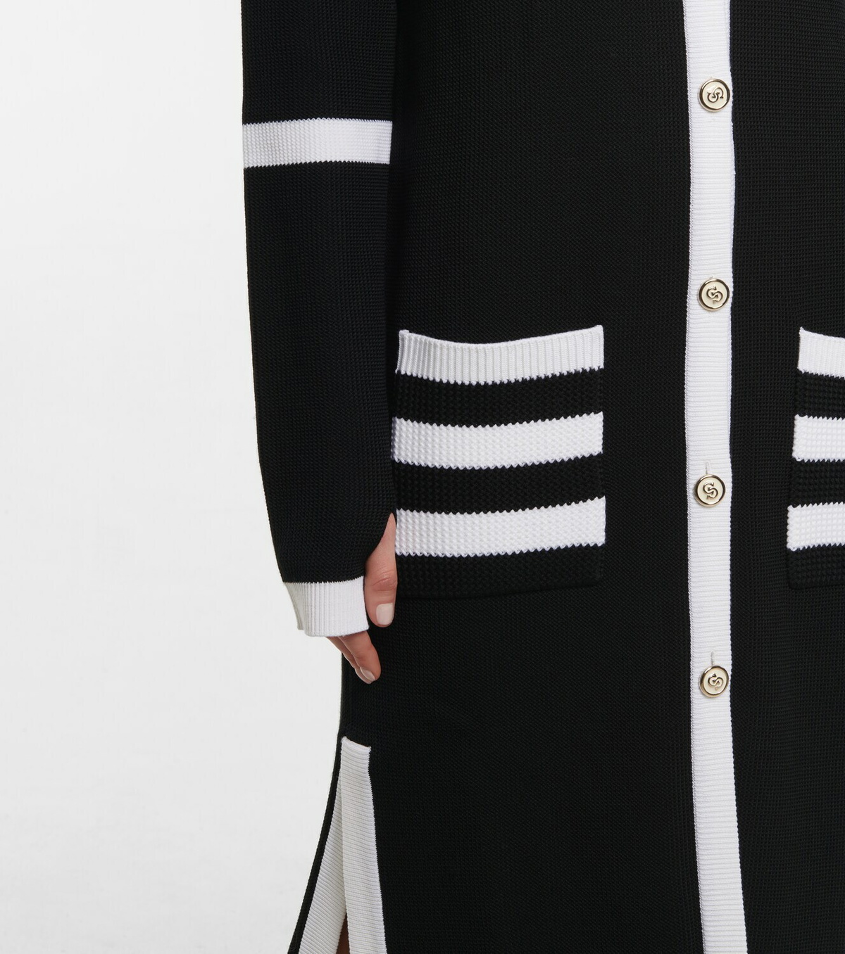 【送料無料/即納】  - Ferragamo Striped Ferragamo Salvatore cardigan wool virgin トップス