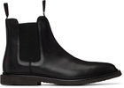 Common Projects Black Leather Chelsea Boots