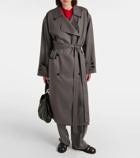 The Row Eric silk trench coat