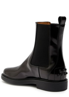 Tods Patent Leather Chelsea Boots Black