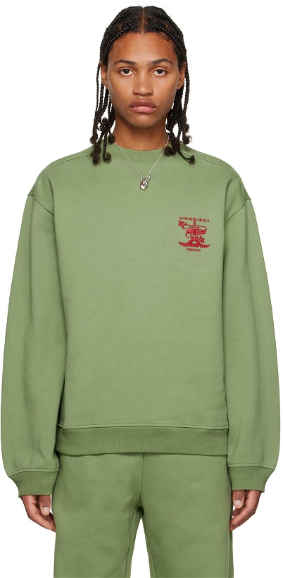 Photo: Y/Project Green Embroidered Sweatshirt