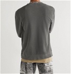 iggy - Printed Pigment-Dyed Fleece-Back Cotton-Blend Jersey Sweatshirt - Gray
