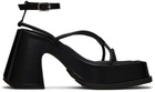 Eytys Black Olympia Heeled Sandals