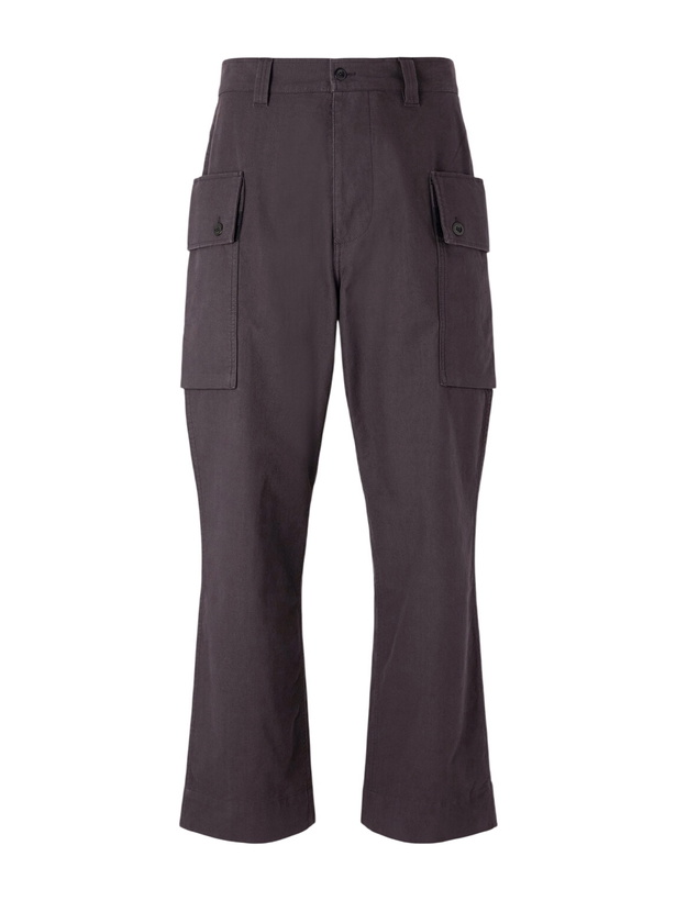 Photo: Margaret Howell - Straight-Leg Cotton-Twill Cargo Trousers - Brown