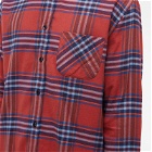 Portuguese Flannel Men's Pau Button Down Check Shirt in Red