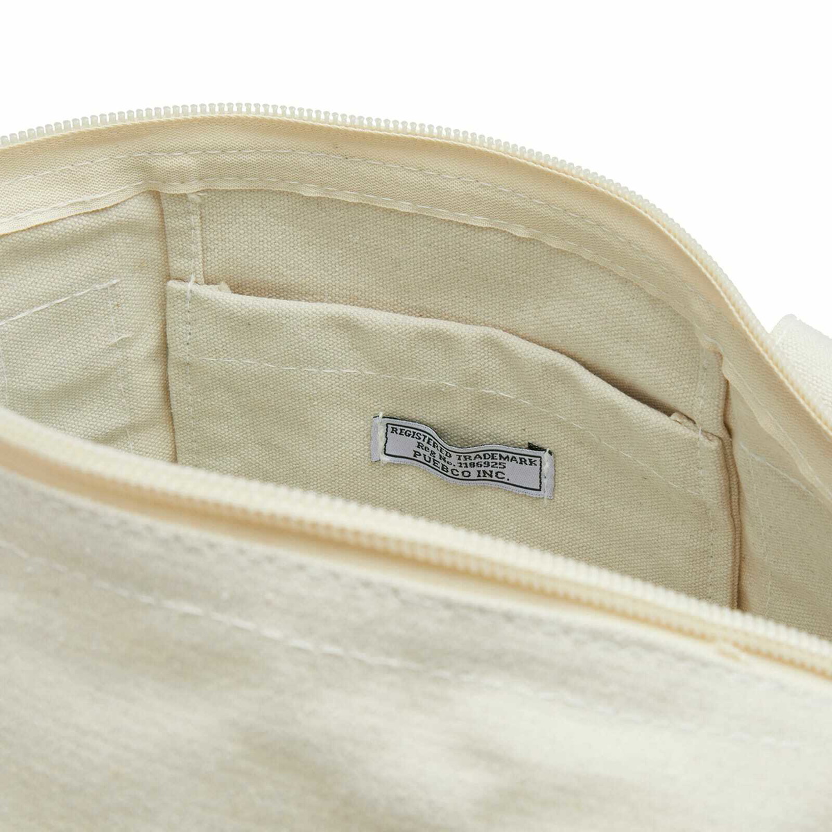 Puebco Canvas Fabric Tennis Bag in Natural 