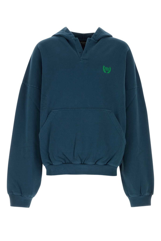 Photo: Balenciaga Blue Cotton Oversize Sweatshirt