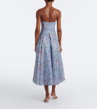 Markarian Embroidered floral bustier cocktail dress