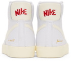 Nike White & Yellow Blazer Mid '77 Vintage Sneakers