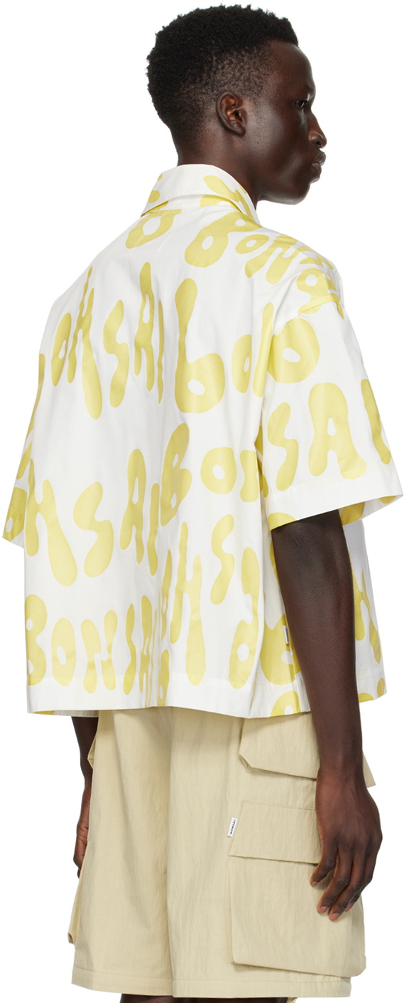 Bonsai White & Yellow Printed Shirt