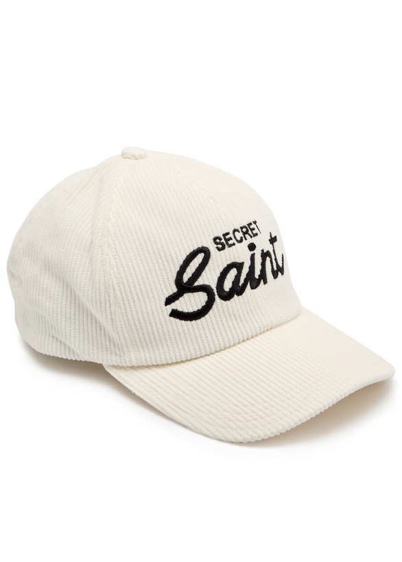 Photo: Saint Mxxxxxx Secret Saint Corduroy cap - White - One Size