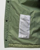 Stone Island Blouson Garment Dyed Crinkle Reps Ny Green - Mens - Overshirts