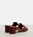 Loro Piana Summer Charms 55 suede mules