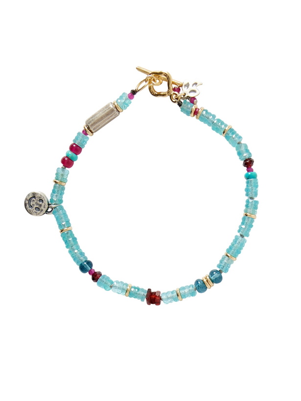 Photo: Peyote Bird - Daytrip Gold-Plated and Sterling Silver Multi-Stone Beaded Bracelet