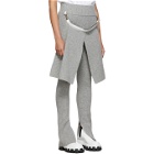Sacai Grey Wool Panel Trousers