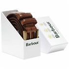 Barbour Men's Belt Gift Box in Dark Brown