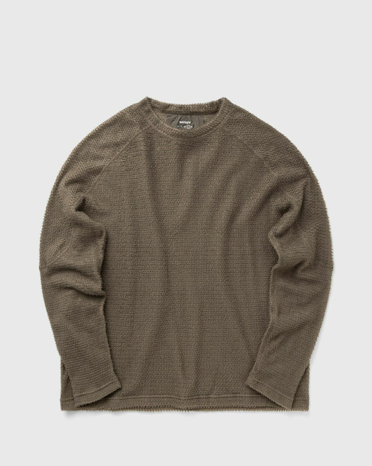 Satisfy Running Ghostfleece AD Long Tee Brown Mens Sweatshirt
