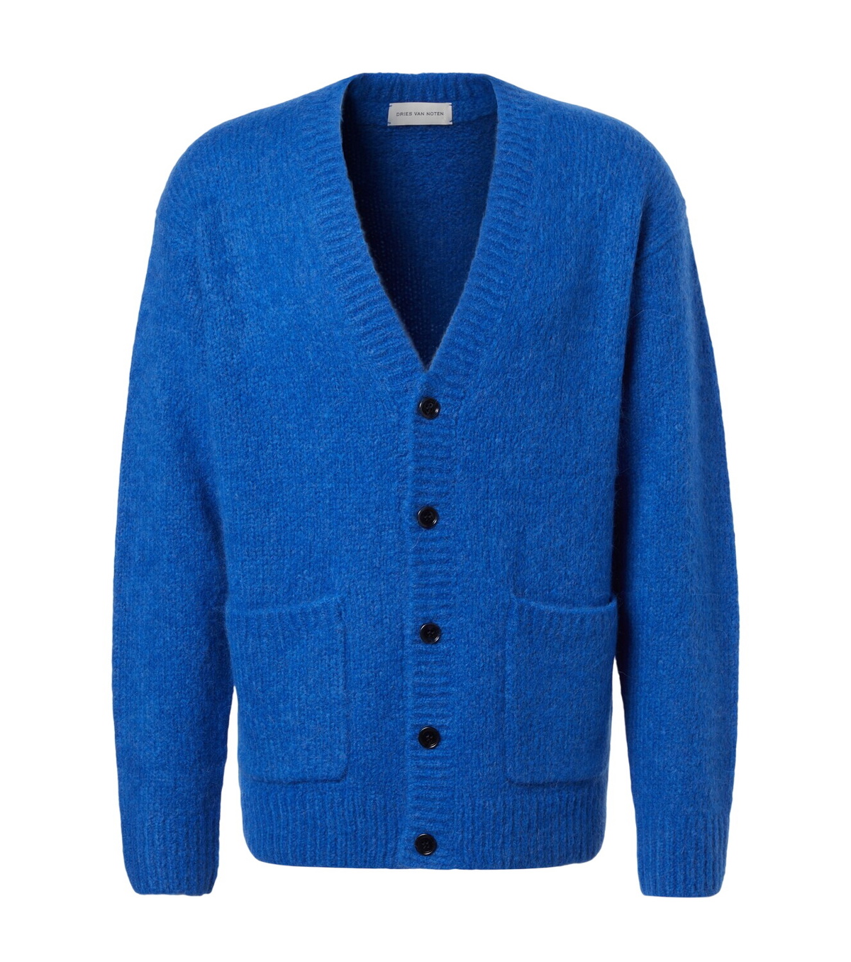 Dries Van Noten White Fluffy Cardigan Dries Van Noten