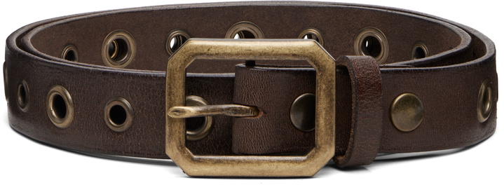Photo: Dsquared2 Brown Eyelet Belt