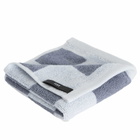 HAY Check Wash Cloth in Steel Blue 
