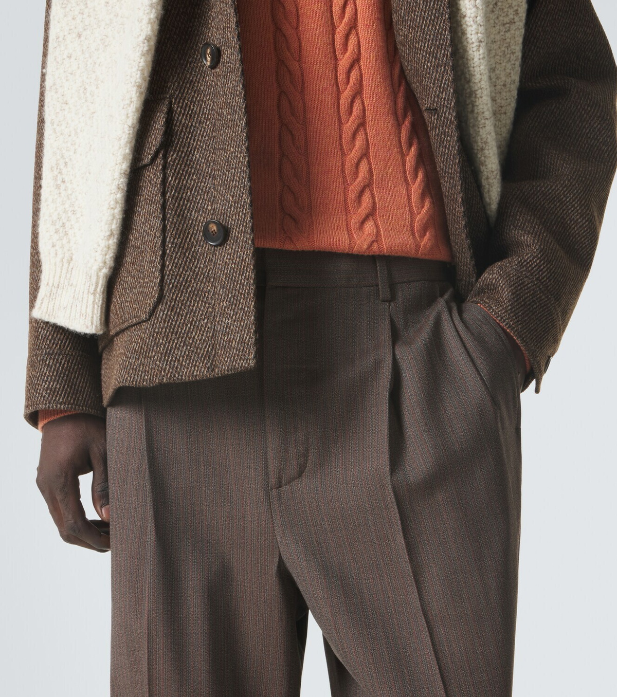 Loro Piana Isaac virgin wool crêpe straight pants