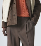 Loro Piana Isaac virgin wool crêpe straight pants
