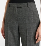 McQueen Prince of Wales check wool straight pants