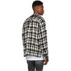 Faith Connexion Black and White Laced Tweed Overshirt