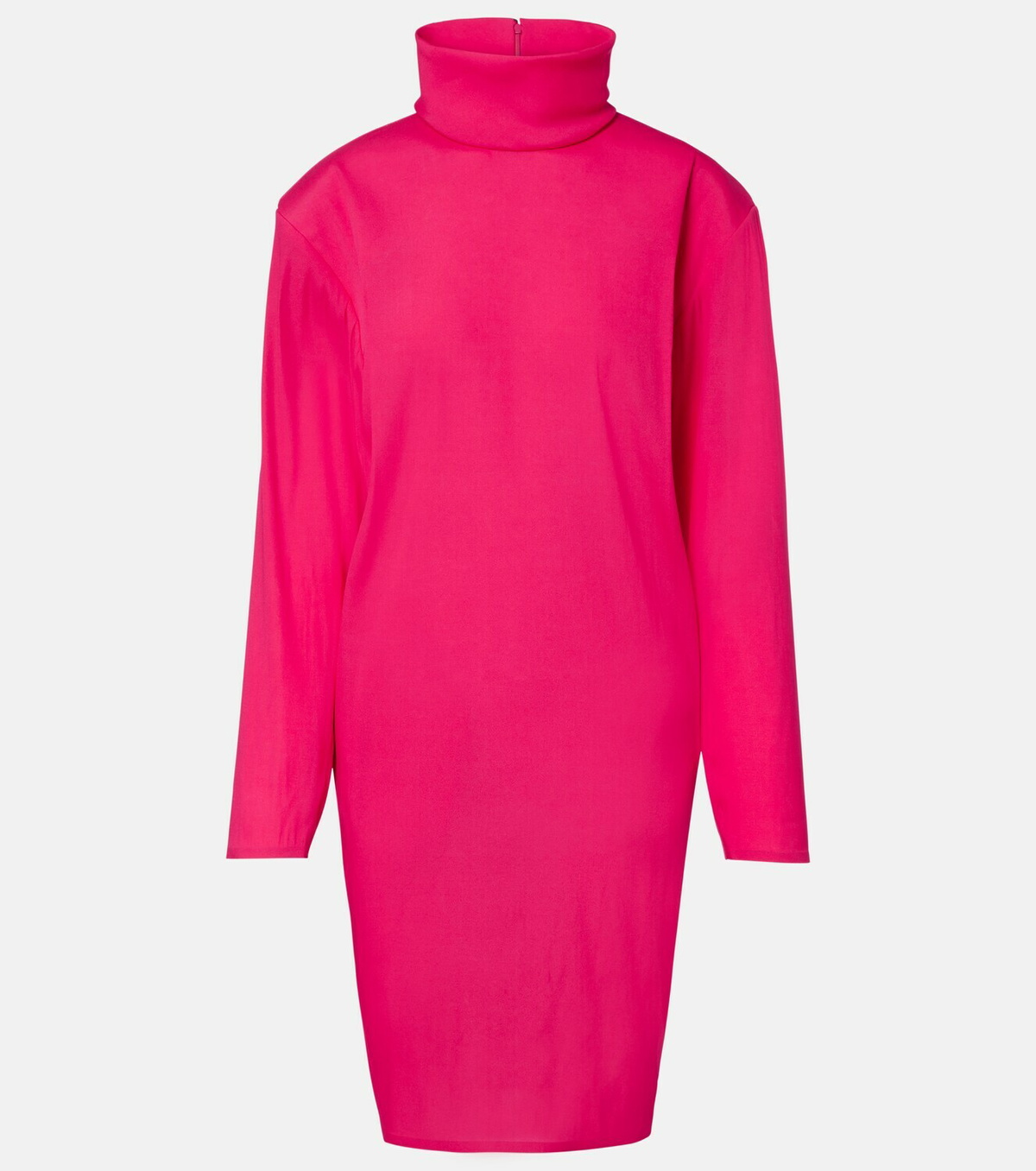 Saint Laurent Silk-blend midi dress