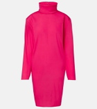 Saint Laurent Silk-blend midi dress