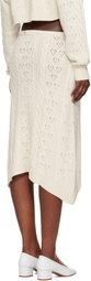 GUIZIO Off-White Noah Wool Cable Midi Skirt