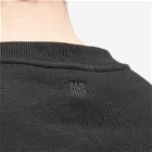 AMI Paris Men's Embossed Heart Crew Sweatshirt in Black