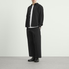 Sage Nation Men's Welt Wide Leg Trouser in Black